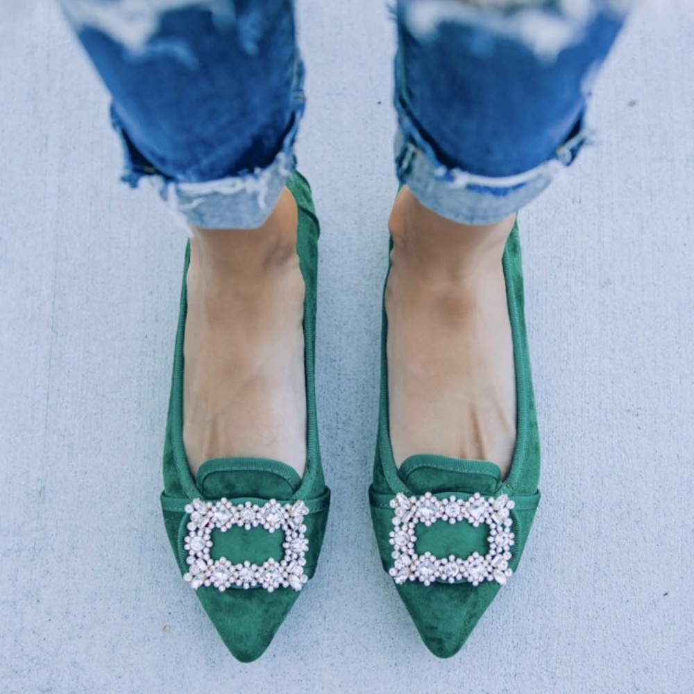 Vici Vanderpump Faux Suede Flats